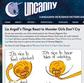 Mayara responds to “Monster Girls Don’t Cry” by Merc Rustad